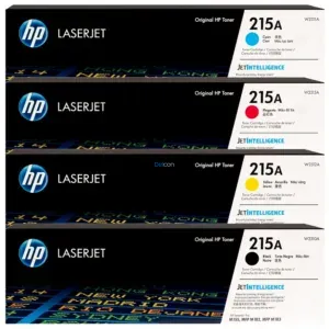 Juego De Toner Hp 215A [W2310A | W2311A | W2312A | W2313A] Negro Cyan Amarillo Magenta, Para Impresoras Hp Color Laserjet Pro M182nw / M182fw / M183fw.