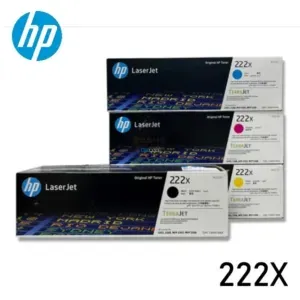 Juego De Tóner Hp 222X Color Negro Cyan Magenta Amarillo, Para Impresoras Hp LaserJet Pro 3203dw / 3204dw / MFP 3303fdw / 3288dw / 3388fdw / 3388sdw.