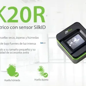 Lector Biometrico De Huella Digital Zkteco SLK20R USB, Color Negro, Material PVC, Metal, Certificado FBI / Homologado por la RENIEC.
