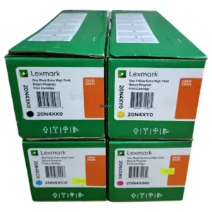 Pack Cartuchos De Tóner Lexmark CS431dw / CX431adw Color Negro Cyan Magenta Amarillo / Juego Completo