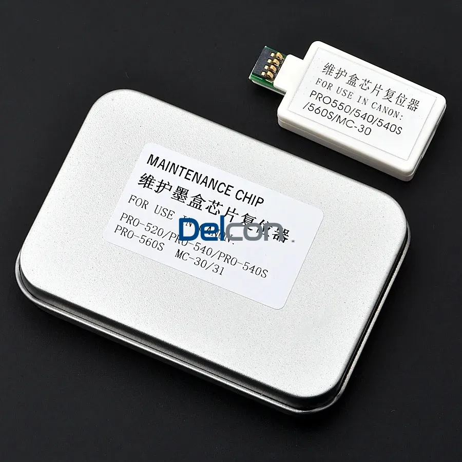 Reset Caja De Mantenimiento Canon MC-30 / MC-31 Para Plotter Canon iPF TM-200 / TM-205 TM-250 / TM-300 / TM-305 / TX-3000 / TX-4000, Reseteador De Chips.