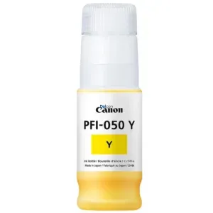 Tinta Canon PFI-050 Y Color Amarillo, Compatible Con Impresora Canon ImagePROGRAF TC-20 / iPF TC-20M, Rendimiento 7.300 Páginas.