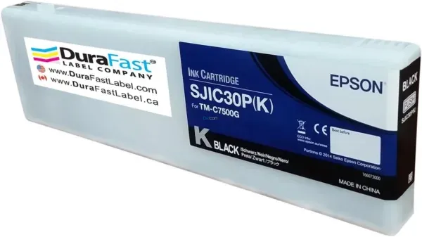 Cartucho De Tinta Epson C33S020635 [SJIC30P-K] Color Negro, Para Impresoras De Etiquetas Epson ColorWorks TM-C7500 / TM-C7500G.