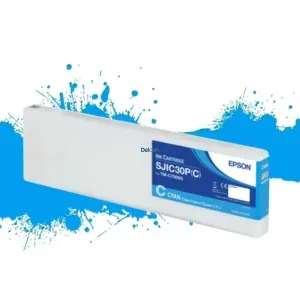 Cartucho De Tinta Epson C33S020636 [SJIC30P-C] Color Cyan, Para Impresora De Etiquetas Epson ColorWorks TM-C7500 / TM-C7500G Series.