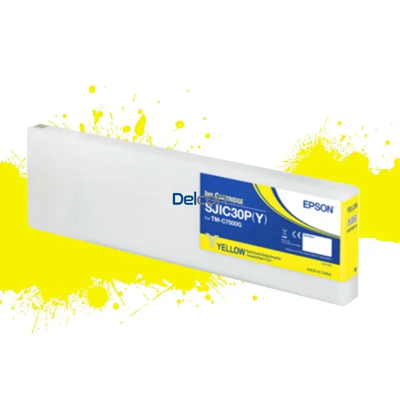 Cartucho De Tinta Epson C33S020638 [SJIC30P-Y] Color Amarillo, Para Impresoras De Etiquetas Epson ColorWorks TM-C7500 / TM-C7500G Series.