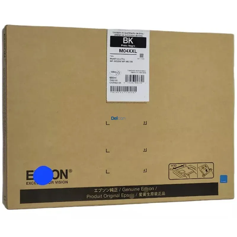 Tinta Epson T962120-AL (M04XXL) Black, Compatible Con Impresora Multifuncional Epson WorkForce Pro WF-M5299 / WF-M5799, Tinta De Alto Rendimiento.