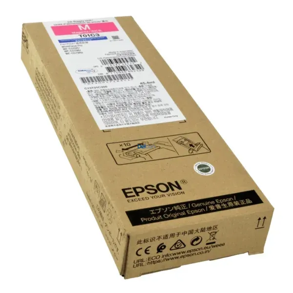 Bolsa De Tinta Epson T01C300 (T01C3) Color Magenta, Para Impresoras Epson WorkForce Pro WF-C529R / WF-C579R Series, Rendimiento 5.000 Páginas.