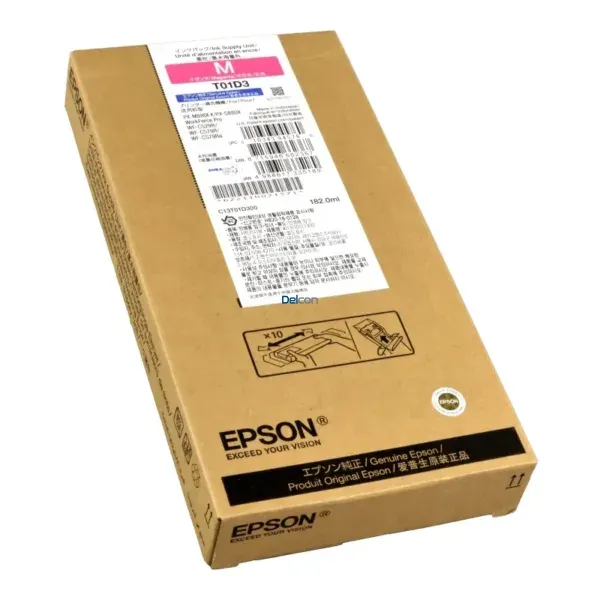 Bolsa De Tinta Epson T01D300 (T01D3) Color Magenta, Para Impresoras Epson WorkForce Pro WF-C529R / WF-C579R Series, Rendimiento 20.000 Páginas.