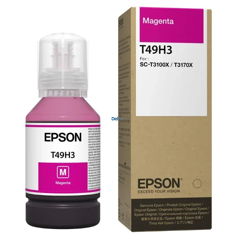 Botella De Tinta Epson T49H300 (T49H3) Color Magenta, Compatible Con Impresora e Plotter Epson SureColor SC-T3100X / SC-T3170X, Rendimiento 6.000 Páginas.