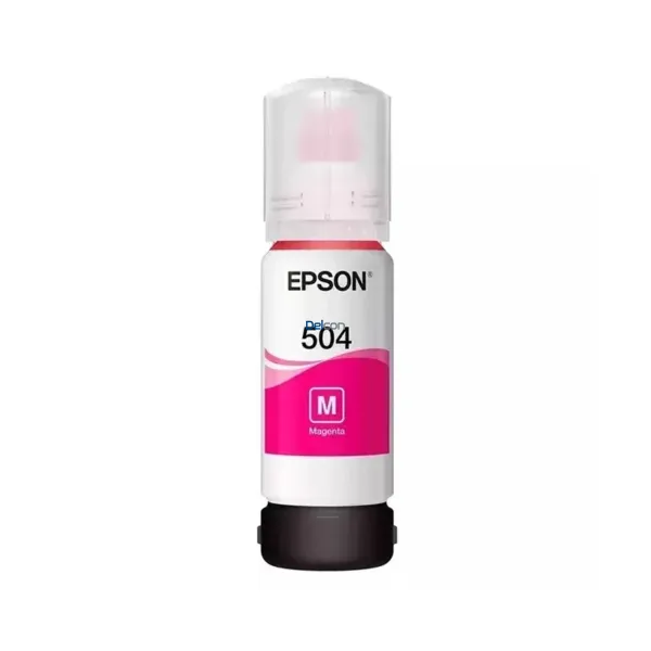 Botella De Tinta Epson T504320-AL Color Magenta, Compatible Con Impresoras Epson Ecotank L4150 / L4160 / L4260 / L6270/ L14150, Rendimiento 6.000 Páginas.