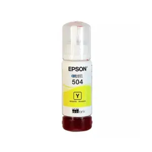 Botella De Tinta Epson T504420-AL Color Amarillo, Compatible Con Impresora Epson Ecotank L4150 / L4160 / L4260 / L6270/ L14150, Rendimiento 6.000 Páginas.