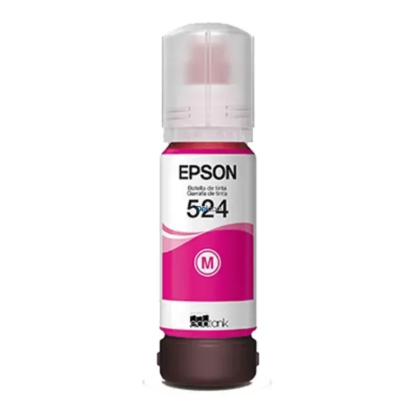 Botella De Tinta Epson T524320-AL [T524] Color Magenta, Compatible Con Impresoras Epson EcoTank L15150 / L15160, Rendimiento 6.000 Páginas.