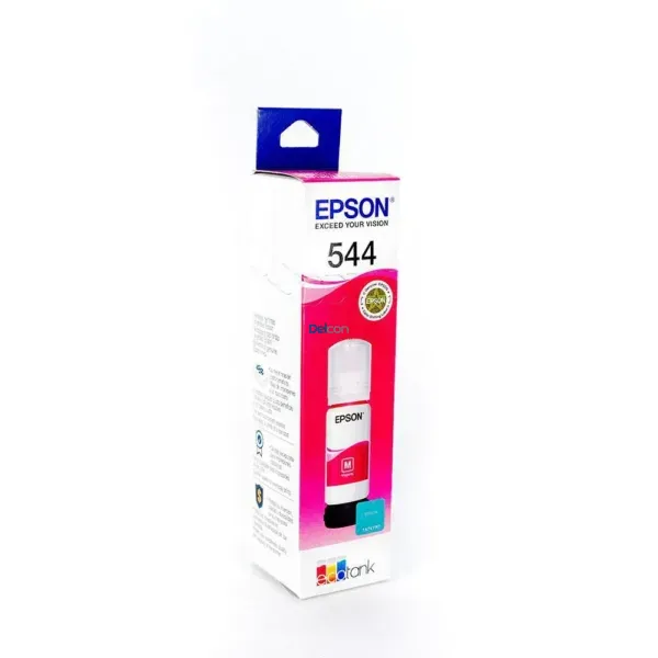 Tinta Epson T544320-AL [544] 〈M〉 EcoTank L1250 / L3110 / L3210 / L3150 / L3250 / L3160 / L3260 / L5190 / L5290 Color Magenta, Rendimiento 7.500 Páginas.