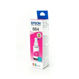 Tinta Epson T664320-AL EcoTank L210 / L220 / L310 / L350 / L365 / L380 / L395 / L455 / L475 / L495 / L575 Color Magenta, Rendimiento 4.000 Páginas.