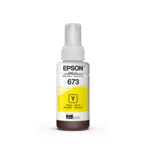Botella De Tinta Epson T673420-AL [673] Color Amarillo, Para Impresoras Epson EcoTank L800 / L805 / L810 / L850 / L1800, Rendimiento 6.500 Páginas.