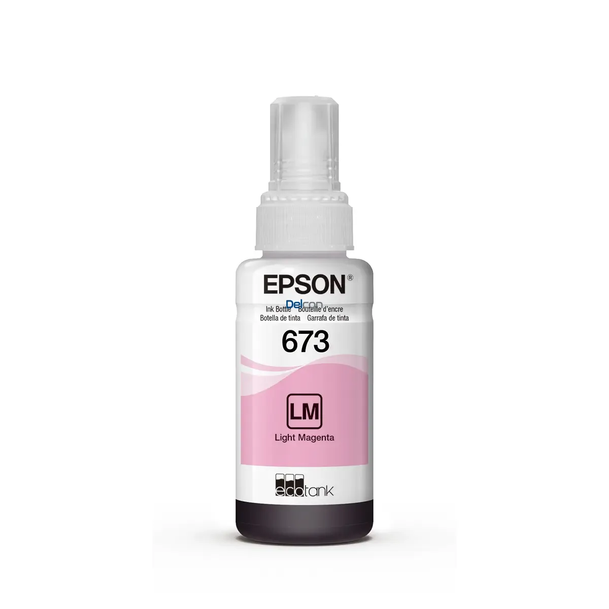 Botella De Tinta Epson T673620-AL [673] Magenta Claro, Para Impresoras Epson EcoTank L800 / L805 / L810 / L850 / L1800, Rendimiento 6.500 Páginas.