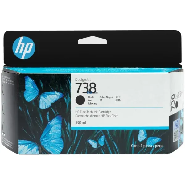 tinta-hp-498n4a-738-black-130-ml-designjet-t850-t950-mfp-series Cartucho De Tinta Hp 498N4A (738) Color Negro, Para Impresora e Plotter Multifunción Hp DesignJet T850 / T950 MFP Series, Contenido 130 Mililitros.