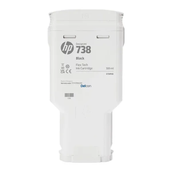 Cartucho De Tinta Hp 498N8A (738) Color Negro, Para Impresora e Plotter Multifunción Hp DesignJet T850 / T950 MFP Series, Contenido 300 Mililitros.