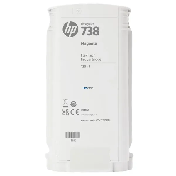 tinta-hp-designjet-t850-t950-mfp-series-498n6a-738-magenta-130-ml Cartucho De Tinta Hp 498N6A (738) Color Magenta, Para Impresora e Plotter Multifunción Hp DesignJet T850 / T950 MFP Series, Contenido 130 Mililitros.