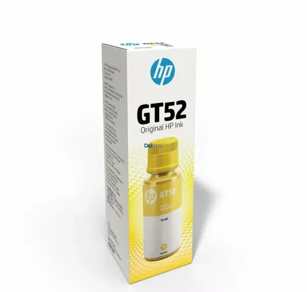 tinta-hp-m0h56al-gt52-yellow Botella de Tinta Hp M0H56AL (GT52) Color Amarillo, Para Impresoras Hp DeskJet GT 5800, GT 5820 / Hp Ink Tank 100, 300, 400 / HP Smart Tank 500, 600, 700 Series.