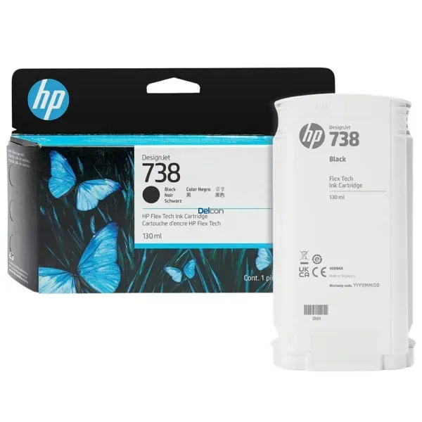 tinta-para-hp-designjet-t850-t950-mfp-series-498n4a-738-negro-130-ml Cartucho De Tinta Hp 498N4A (738) Color Negro, Para Impresora e Plotter Multifunción Hp DesignJet T850 / T950 MFP Series, Contenido 130 Mililitros.