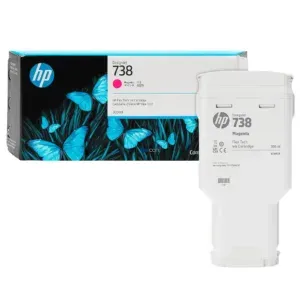 Cartucho De Tinta Hp 676M7A (738) Color Magenta, Para Impresora e Plotter Multifunción Hp DesignJet T850 / T950 MFP Series, Contenido 300 Mililitros.
