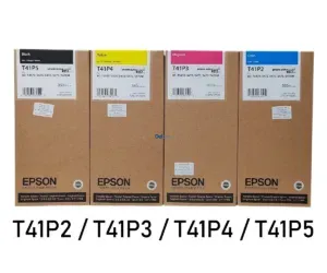 Cartuchos De Tinta Epson [ T41P2 / T41P3 / T41P4 / T41P5 ] SureColor SC-T3470 / SC-T3475 / SC-T5470 / SC-T5475 / SC-T5470M Negro Cyan Magenta Amarillo 350ml