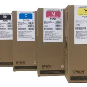 Tintas Epson T974 Color Negro Cyan Magenta Amarillo, Para Impresoras Epson WorkForce Pro WF-C869R Series, Rendimiento 84.000 Páginas.