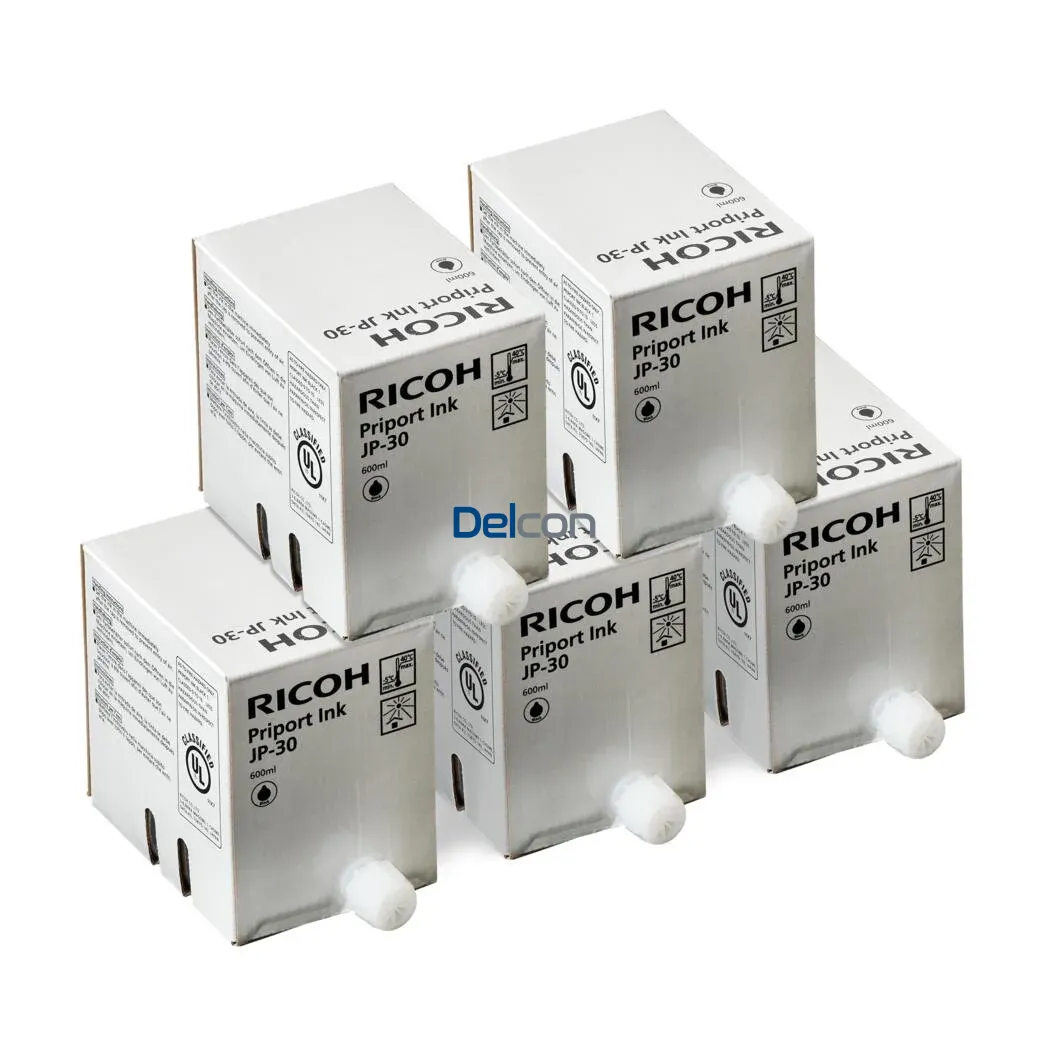 Cartucho De Tinta Ricoh 817113 JP-30 Black, Para Duplicadora Ricoh DD 3334 / DX3343 / DX3440 / JP1235 / JP3000, Contenido 600ml.