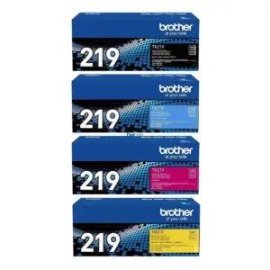 Juego De Toner Brother TN219 [TN219BK | TN219C | TN219M | TN219Y] Negro Cyan Magenta Amarillo, Para Brother HL-L3280CDW / DCP-L3560CDW / MFC-L3760CDW.