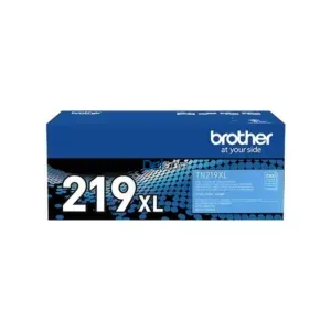 Cartucho De Toner Brother TN219XLC Color Cyan, Para Impresoras Brother HL-L3280CDW / DCP-L3560CDW / MFC-L3760CDW, Rendimiento 2.300 Páginas.