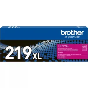 Cartucho De Toner Brother TN219XLM Color Magenta, Para Impresoras Brother HL-L3280CDW / DCP-L3560CDW / MFC-L3760CDW, Rendimiento 2.300 Páginas.