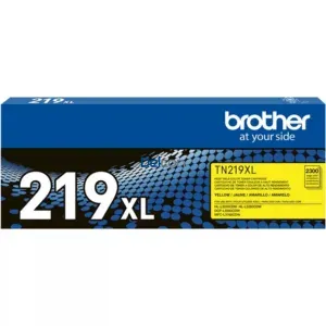 Cartucho De Toner Brother TN219XLY Color Amarillo, Para Impresoras Brother HL-L3280CDW / DCP-L3560CDW / MFC-L3760CDW, Rendimiento 2.300 Páginas.