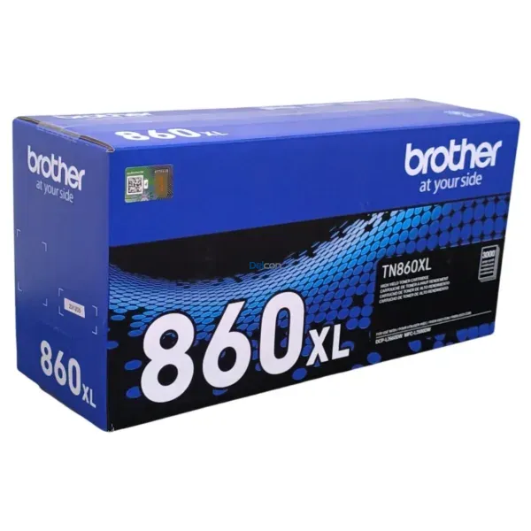 Cartucho De Toner Original Brother TN860XL Color Negro, Para Impresora Multifunciónal Brother MFC-L2880DW, Rendimiento 3.000 Páginas.