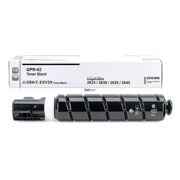 Tóner Canon GPR-62 [3760C003AB] Black, Para Impresora Multifunción Canon imageRUNNER 2630 / 2630i. Rendimiento 30.000 Páginas.