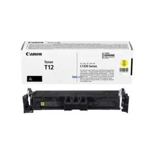 Cartucho De Toner Canon T12 Amarillo, Para Impresoras Canon i-SENSYS X C1300 / C1333P / C1333 / C1333i / C1333iF Series, Rendimiento 5.300 Páginas.
