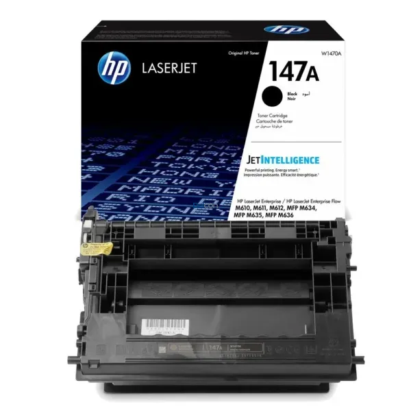 toner-hp-147a-w1470a-m611dn-m611x-m612dn-mfp-m635fht-m636fh-flow-m636z-black-original Toner Hp 147A W1470A Black, Para Impresoras Hp LaserJet Enterprise M611dn / M611x / M612dn / MFP M635fht / M636fh / M636z, Rendimiento 10.500 Páginas.