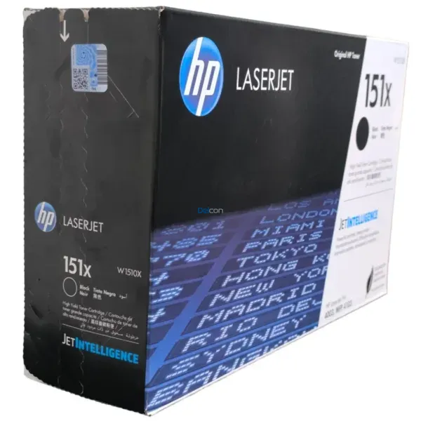 Tóner Hp W1510X 151X Black, Para Impresoras Hp LaserJet Pro 4003dw / MFP Pro 4103dw / 4103fdn / 4103fdw. Rendimiento 9.700 Páginas.