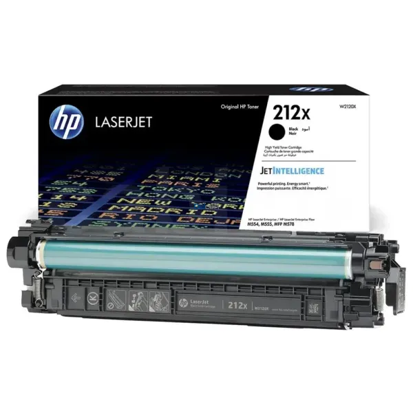 Toner Hp W2120X [212X] Negro, Para Impresoras Hp Color Laserjet Enterprise Flow MFP M554dn / M555dn / M555x / M578c / M578dn, Rendimiento 13.000 Páginas.