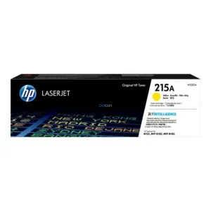 Cartucho De Toner Hp W2312A [215A] Color Amarillo, Para Impresoras Hp Color Laserjet Pro M155nw / M182nw / M183fw, Rendimiento 850 Páginas.