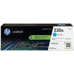 Toner Hp W2301A 230A Color Cyan, Compatible Con Impresoras HP Color LaserJet Pro 4203dw / Pro MFP 4303fdw. Rendimiento 1.800 Páginas.