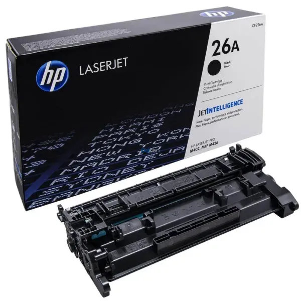 Toner Hp CF226A 26A Black, Compatible Con Impresoras Hp LaserJet Pro M402dn / M402dw / M402n / M426dw / M426fdn / M426fdw, Rendimiento 3.100 Páginas.
