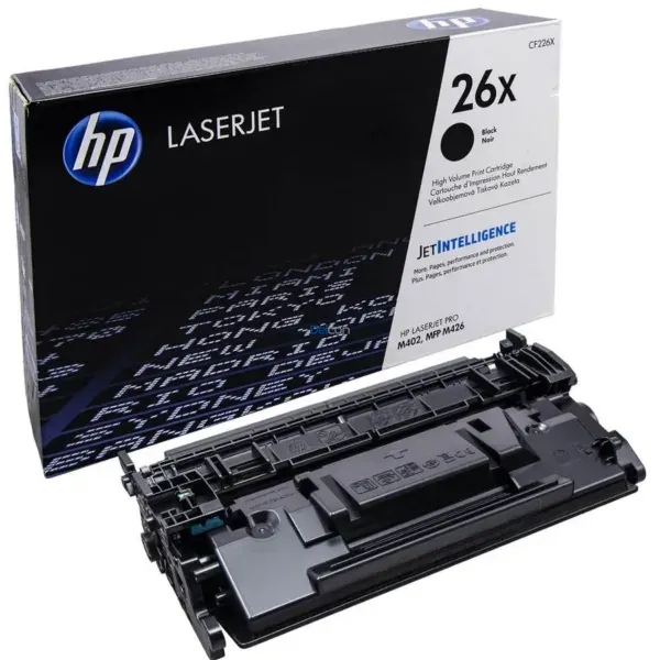 Toner Hp CF226X 26X Black, Compatible Con Impresoras Hp LaserJet Pro M402dn / M402dw / M402n / M426dw / M426fdn / M426fdw, Rendimiento 9.000 Páginas.