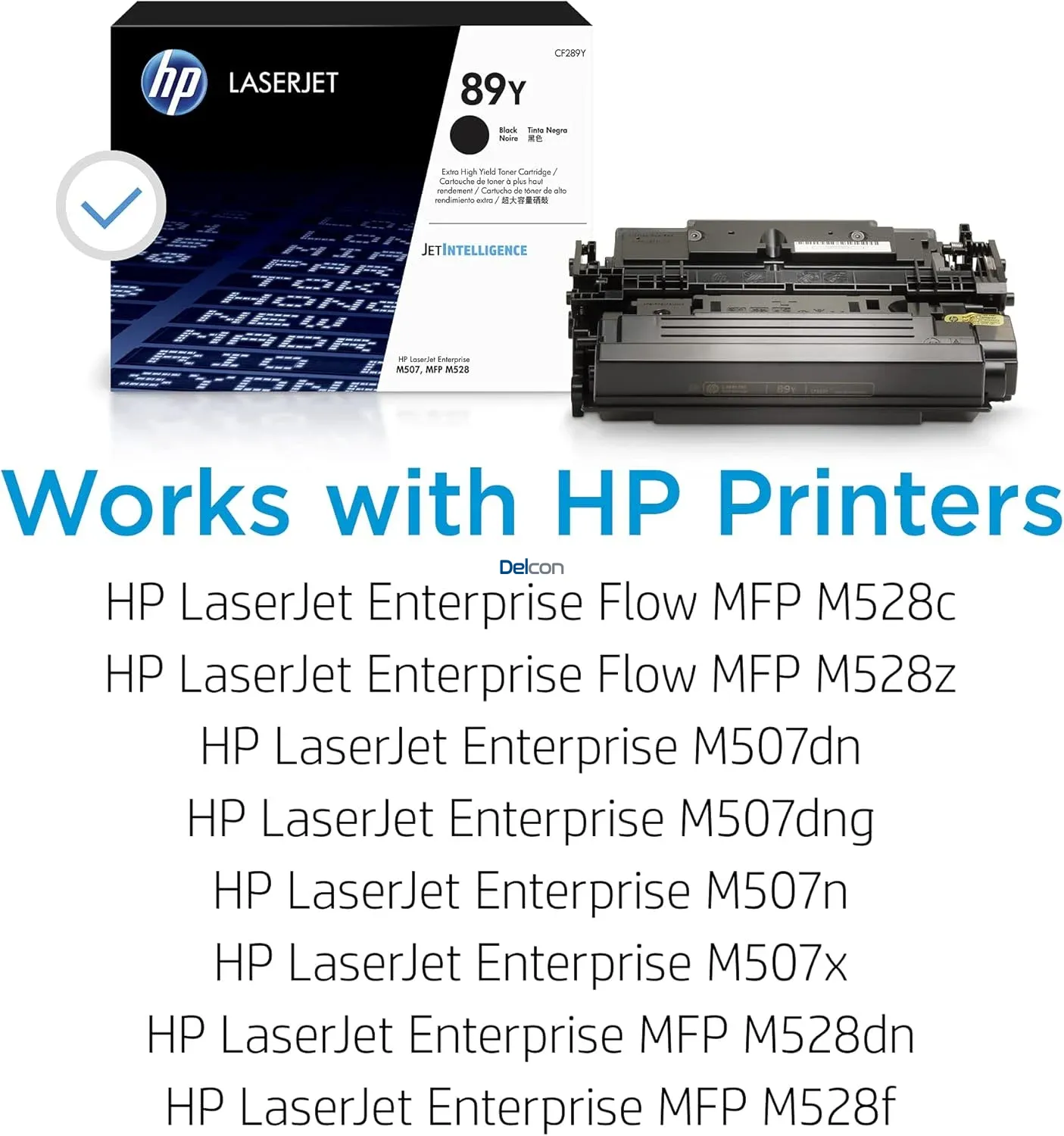 Cartucho De Toner Hp CF289Y (89Y) Black, Para Impresoras Hp LaserJet Enterprise M507dn / M507dng / M507n / M507x / MFP M528dn / Flow MFP M528c / M528z.