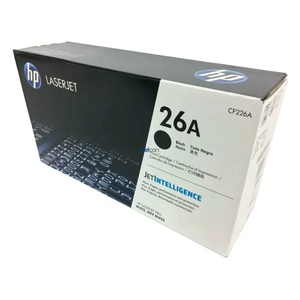 Toner Hp CF226A 26A Black, Compatible Con Impresoras Hp LaserJet Pro M402dn / M402dw / M402n / M426dw / M426fdn / M426fdw, Rendimiento 3.100 Páginas.