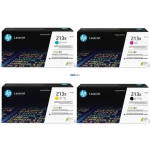 Juego De Toner Hp 213X Negro Cyan Amarillo Magenta, Para Impresoras Hp Color LaserJet Enterprise 5700dn / 6700dn / 6701dn / MFP 5800dn / 6800dn.