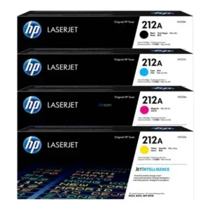 Juego De Toner Hp 212A [W2120A | W2121A | W2122A | W2123A] Para Impresoras Hp M554dn / M555dn / M555x / M578c / M578d Color Negro Cyan Amarillo.