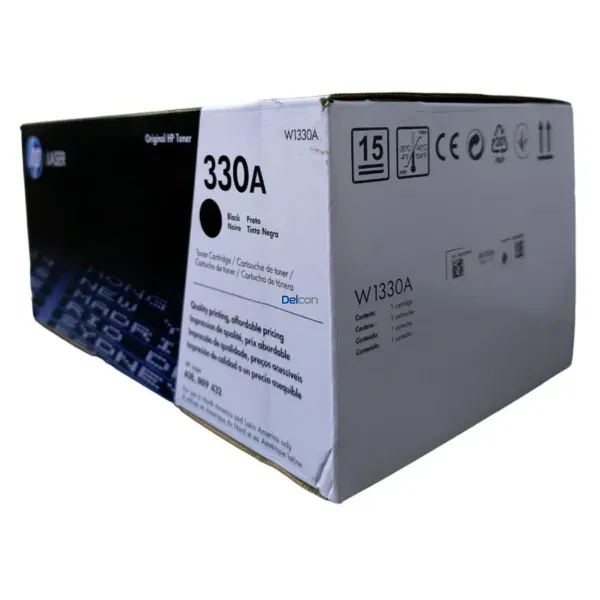 Cartucho De Toner Original Hp 330A W1330A Black, Para Impresoras Hp Laser 408 / 408dn / MFP 432 / MFP 432fdn, Rendimiento 5.000 Páginas.