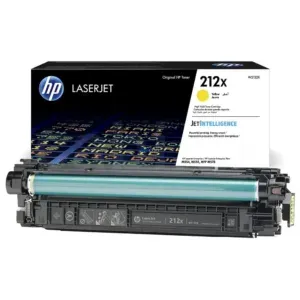 Toner Hp W2122X [212X] Amarillo, Para Hp Color Laserjet Enterprise Flow MFP M554dn / M555dn / M555x / M578dn / M578c, Rendimiento 10.000 Páginas.