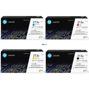 Juego De Toner Hp 213A Color Negro Cyan Amarillo Magenta, Para Impresoras Hp Color LaserJet Enterprise 5700dn / 6701dn / MFP 5800dn / 6800dn,